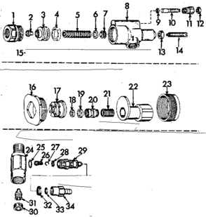 Adapters Diagram and Parts List for 471446090  Craftsman Pressure Washer