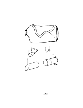 Vacuum Attachment Accessory Kit Diagram and Parts List for 358799600  Craftsman Leaf Blower / Vacuum