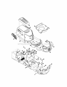 Page B Diagram and Parts List for PYT9000  Craftsman Lawn Tractor