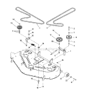 4450 Deck-ClutchSupport Diagram and Parts List for ZTS7500  Craftsman Lawn Mower