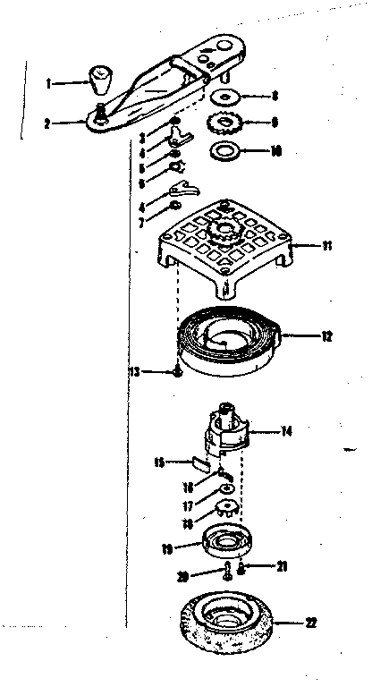 Self Starter No. 28767 Diagram and Parts List for 14343700  Craftsman Engine