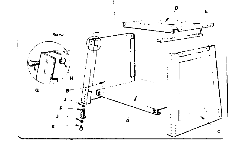 Unit Parts Diagram and Parts List for 22213  Craftsman Tool Stand & Cart