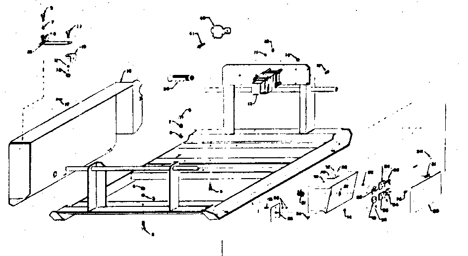 Mounting Base Diagram and Parts List for 58054694  Craftsman Engine