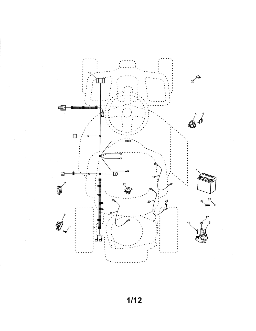 Diagram Diagram and Parts List for 917280010 Type 0 Craftsman Lawn Mower