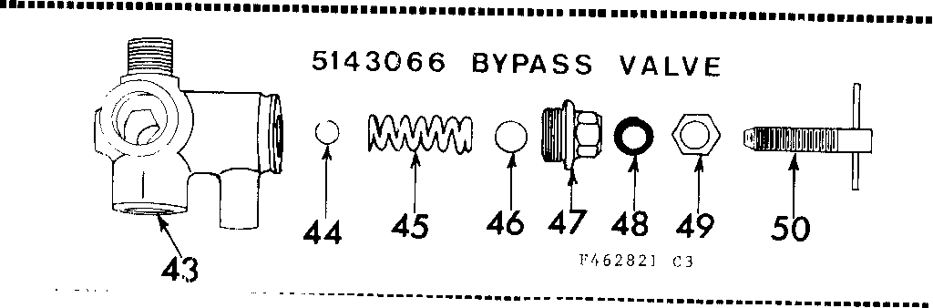 Bypass Valve Diagram and Parts List for 471462821  Craftsman Pressure Washer