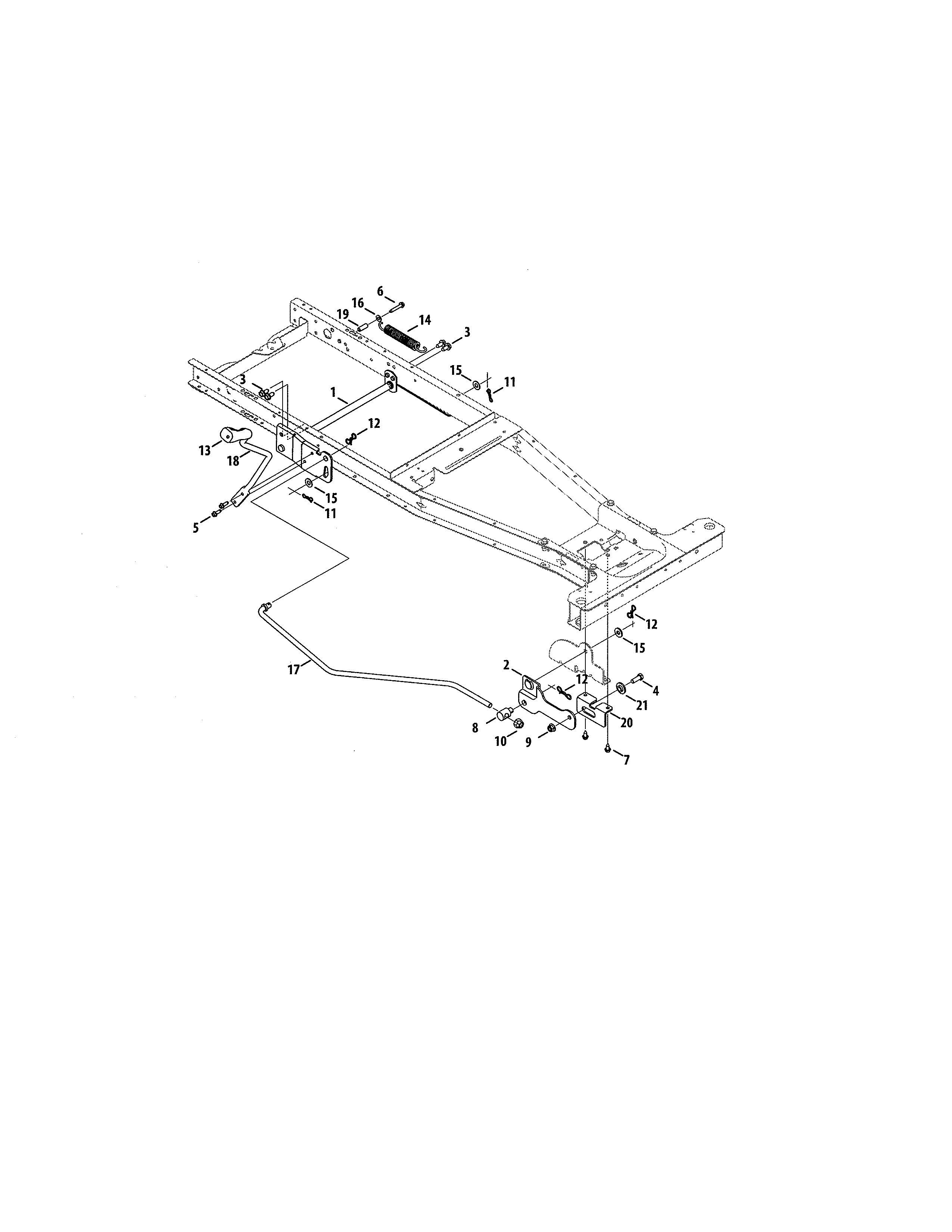 Lift Diagram and Parts List for 247203691  Craftsman Engine