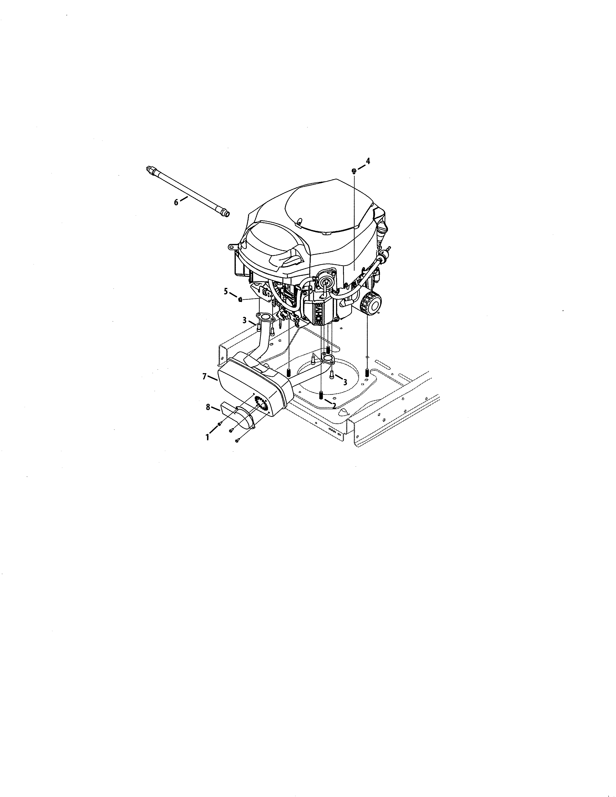 Engine Diagram and Parts List for 247204200  Craftsman Engine