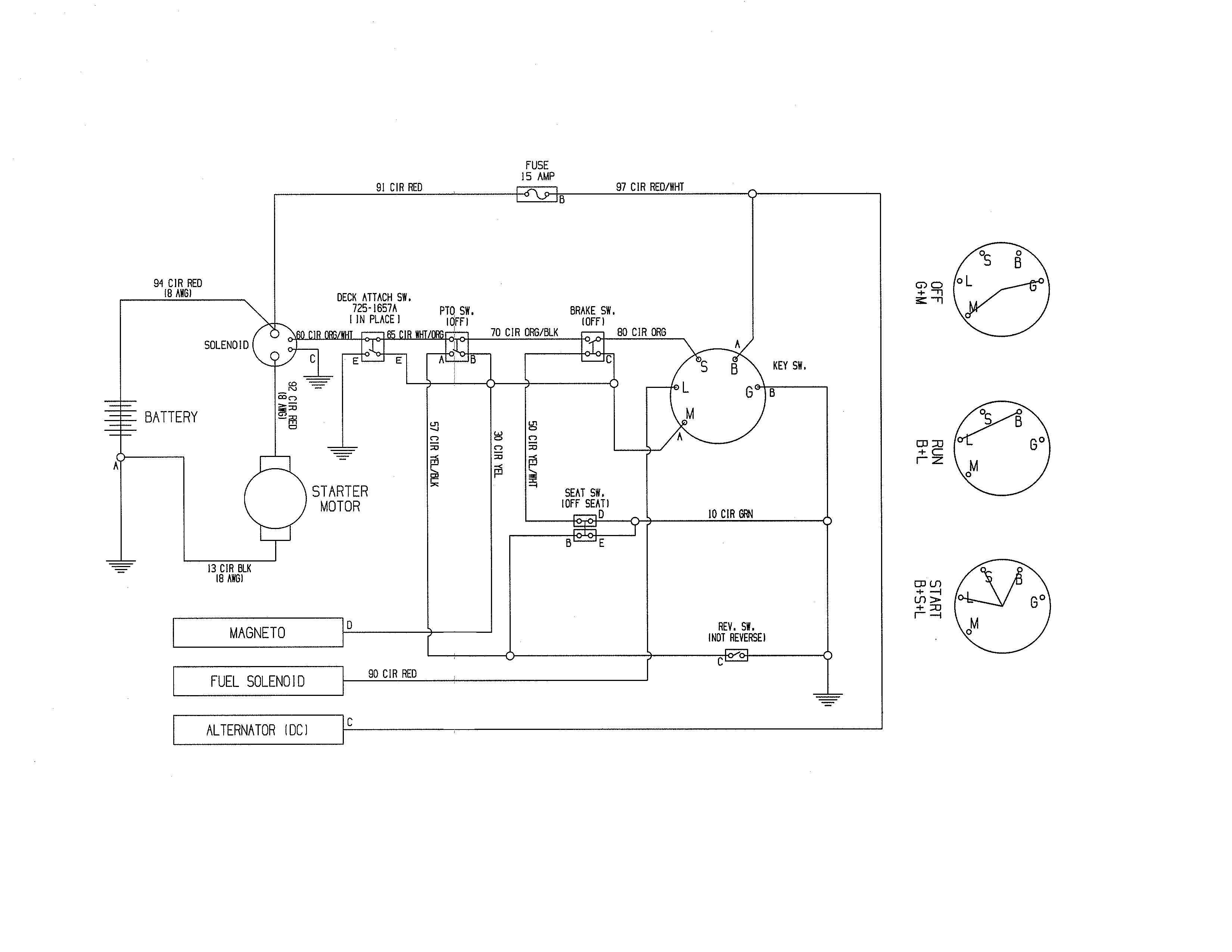 Schematic Diagram Diagram and Parts List for 247290004  Craftsman Engine