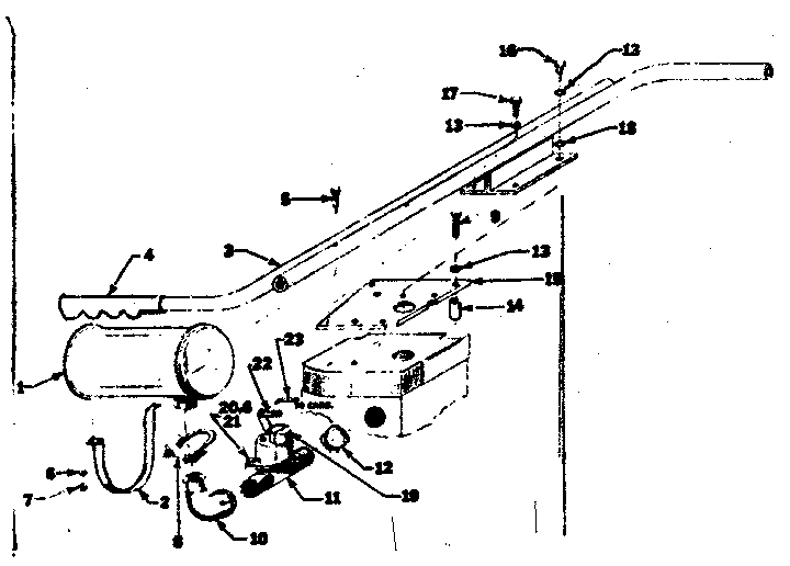 Muffler Assembly Diagram and Parts List for 580320720  Craftsman Engine