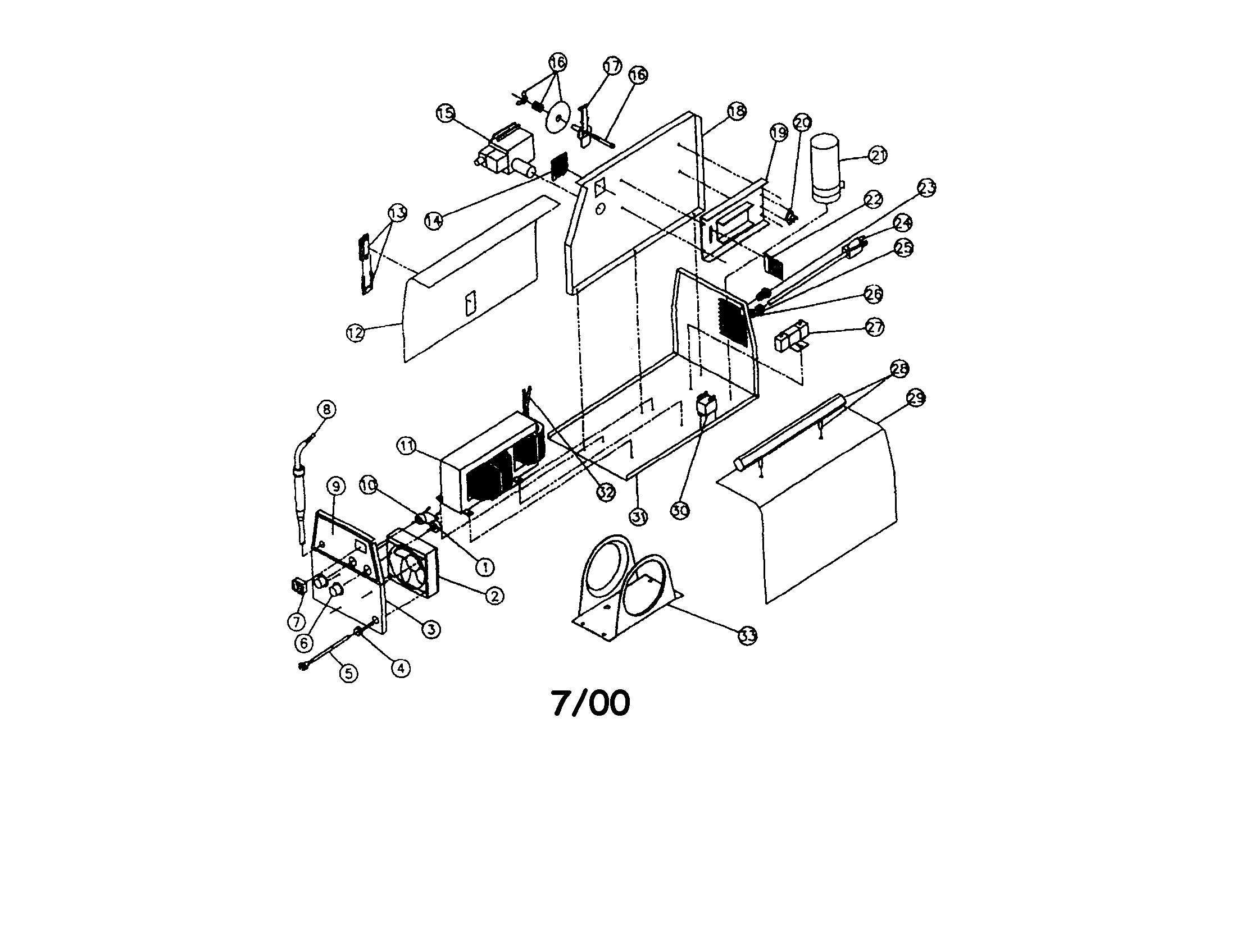 Panels And Motor Diagram and Parts List for 93420559  Craftsman Welder