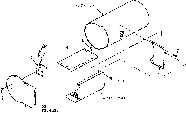 Sheet Metal Diagram and Parts List for 580320521  Craftsman Engine