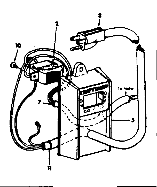 Switch Box Housing Diagram and Parts List for 11329970  Craftsman Power Motor