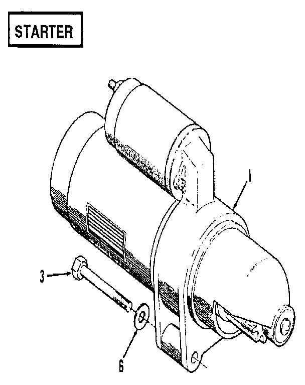 Starter Diagram and Parts List for 73911054D  Craftsman Engine