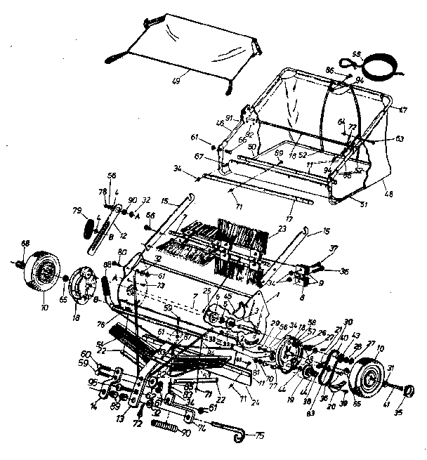 Replacement Parts Diagram and Parts List for 486240381  Craftsman Lawn Tractor