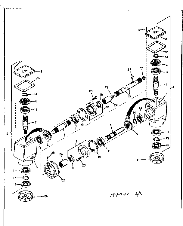 Replacement Parts Diagram and Parts List for 917794041  Craftsman Lawn Mower