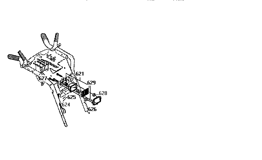 Headlight Panel Assembly Diagram and Parts List for 536886390  Craftsman Snow Blower
