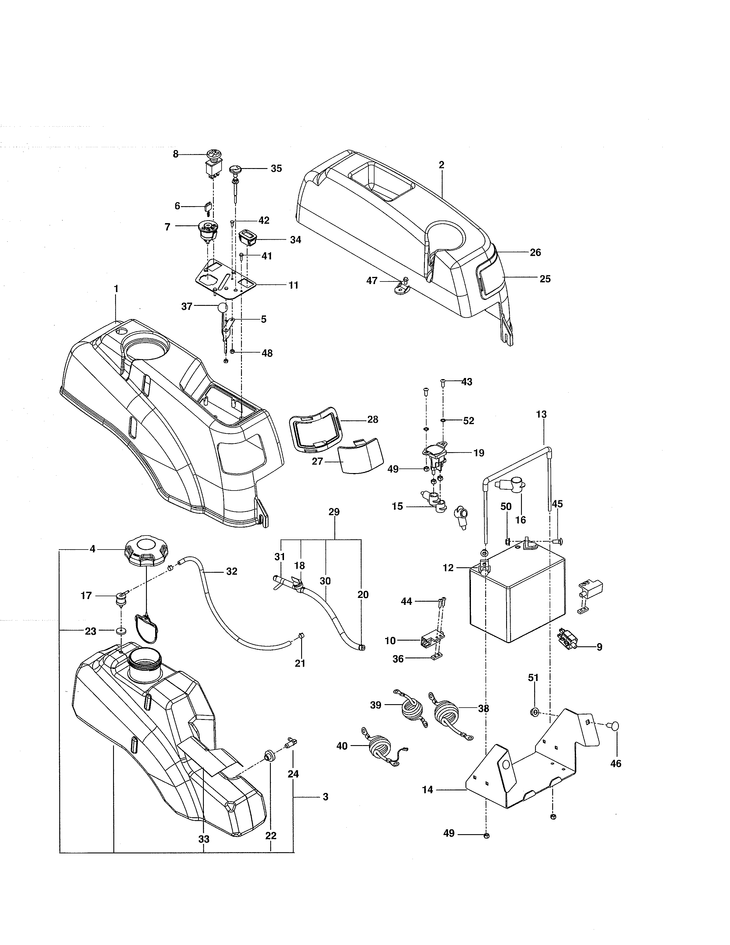 Ignition Diagram and Parts List for 917289820  Craftsman Engine
