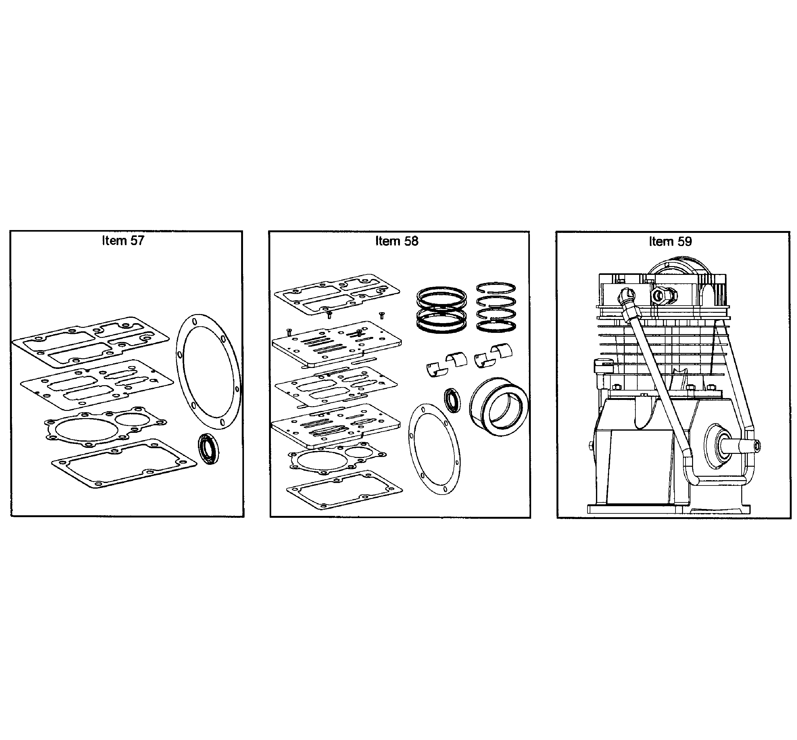 Kits Diagram and Parts List for 92116578  Craftsman Compressor
