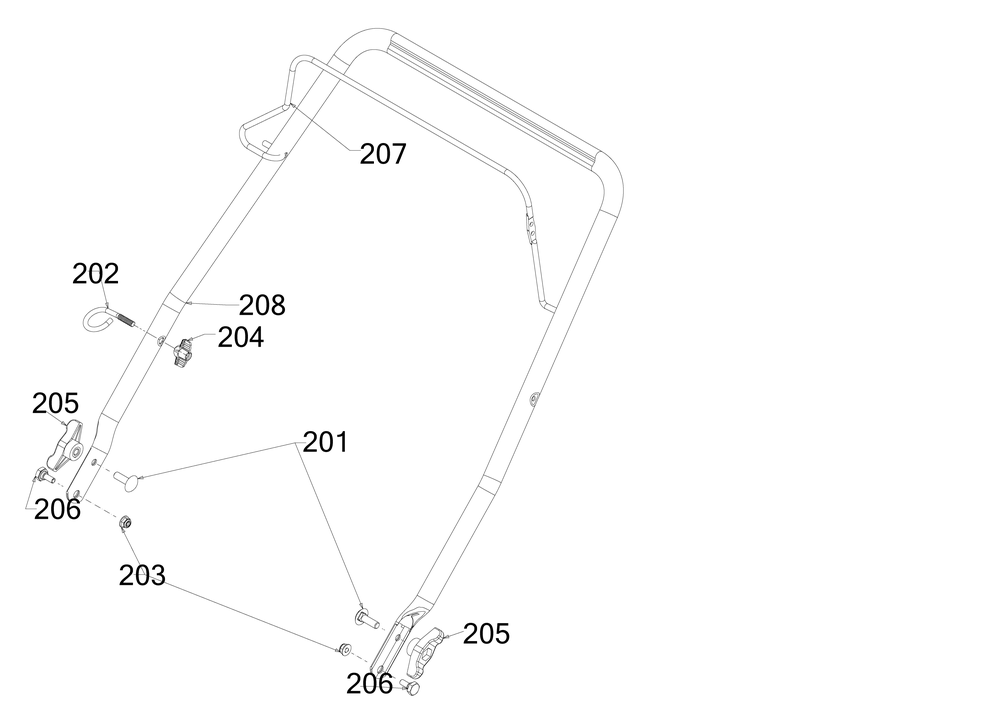 Diagram Diagram and Parts List for CMXGBAM1054538 Type 2019 Craftsman Snow Blower