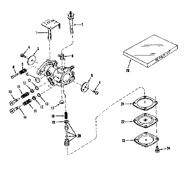 Carburetor No. 630893 (power Products) Diagram and Parts List for 143521011  Craftsman Engine