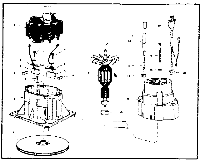 Motor Nos. 73190 & 73333 Diagram and Parts List for 113178880  Craftsman Filters & Accessories