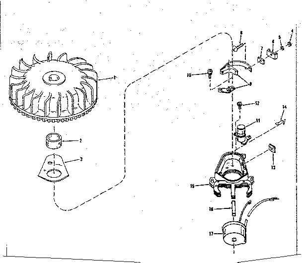 Magneto (wico Fw-2640) Diagram and Parts List for 143104020  Craftsman Engine
