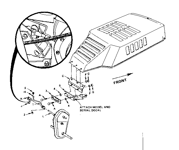 Shift Indicator Kit 100574x Diagram and Parts List for 917299681  Craftsman Tiller