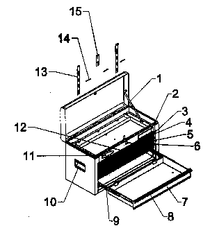 Chest Diagram and Parts List for 706657625  Craftsman Tool Stand & Cart