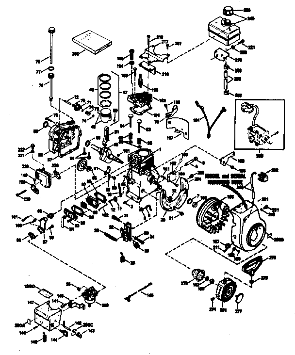 Engine Diagram and Parts List for 143794022  Craftsman Engine