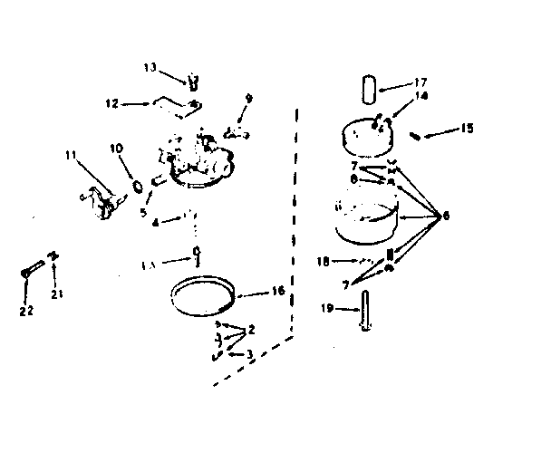 Carburetor Diagram and Parts List for 143224092  Craftsman Engine