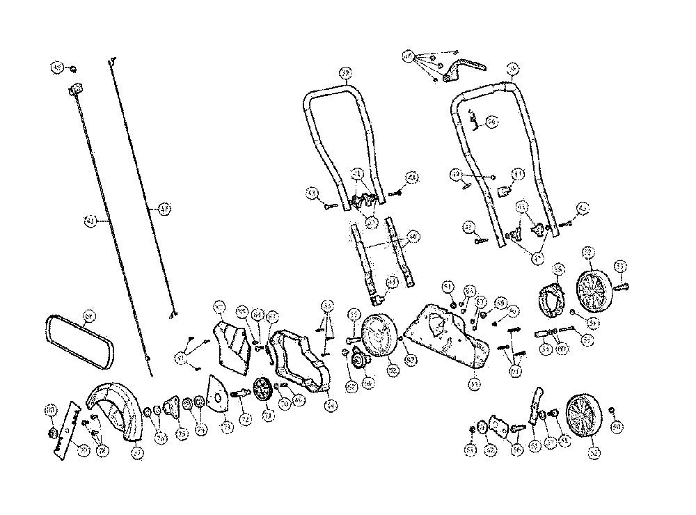 General assembly Diagram and Parts List for CMXGKAME2979  Craftsman Edger