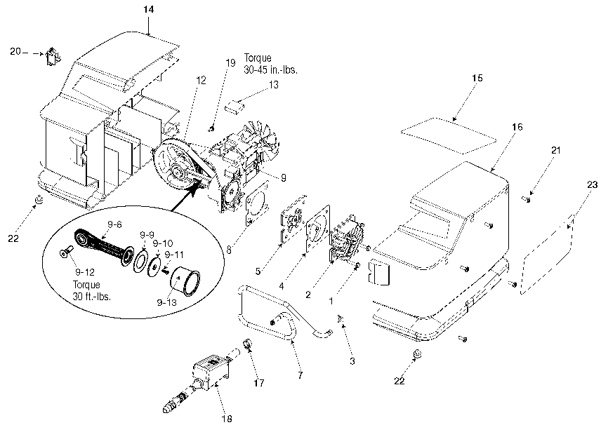 Default Diagram and Parts List for 919-15235 Type 0 Craftsman Compressor