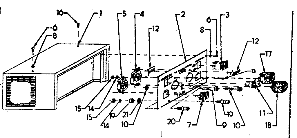 Control Panel Cover Diagram and Parts List for 580321840  Craftsman Engine