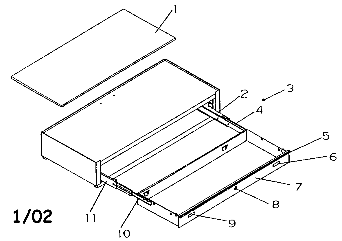 Tool Box Diagram and Parts List for 706597040  Craftsman Tool Stand & Cart