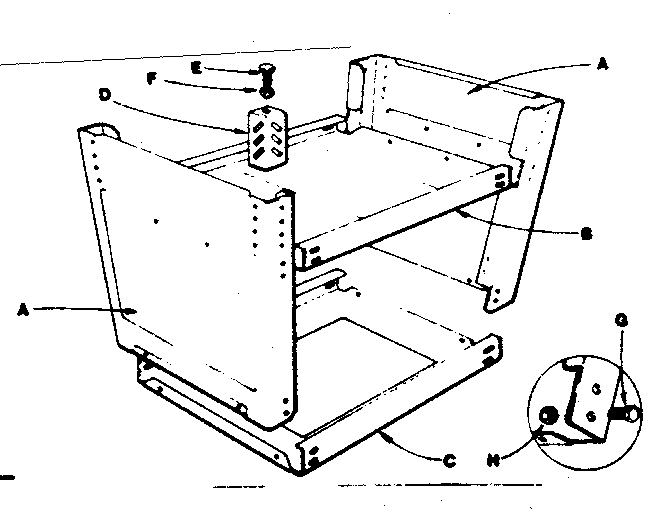Unit Parts Diagram and Parts List for 22214  Craftsman Tool Stand & Cart