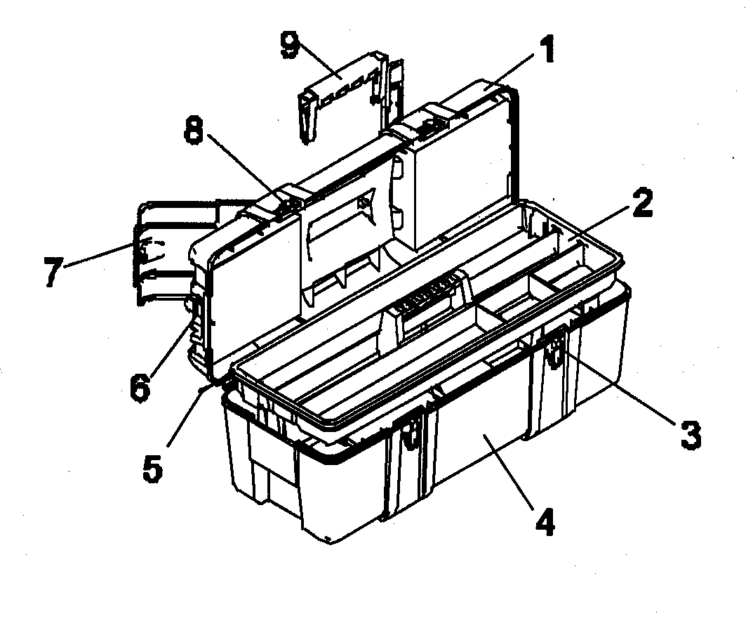 Tool Box Diagram and Parts List for 706593260  Craftsman Tool Stand & Cart
