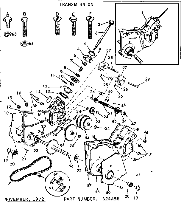 Replacement Parts Diagram and Parts List for 917299580  Craftsman Tiller