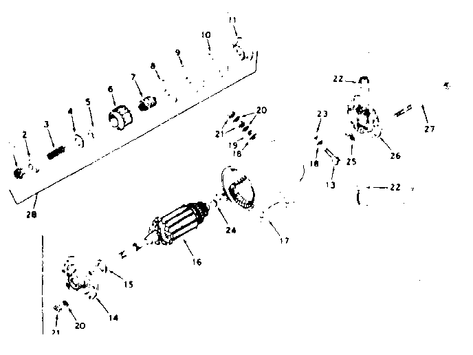 Starter Motor No 32468a Diagram and Parts List for 143596112  Craftsman Engine