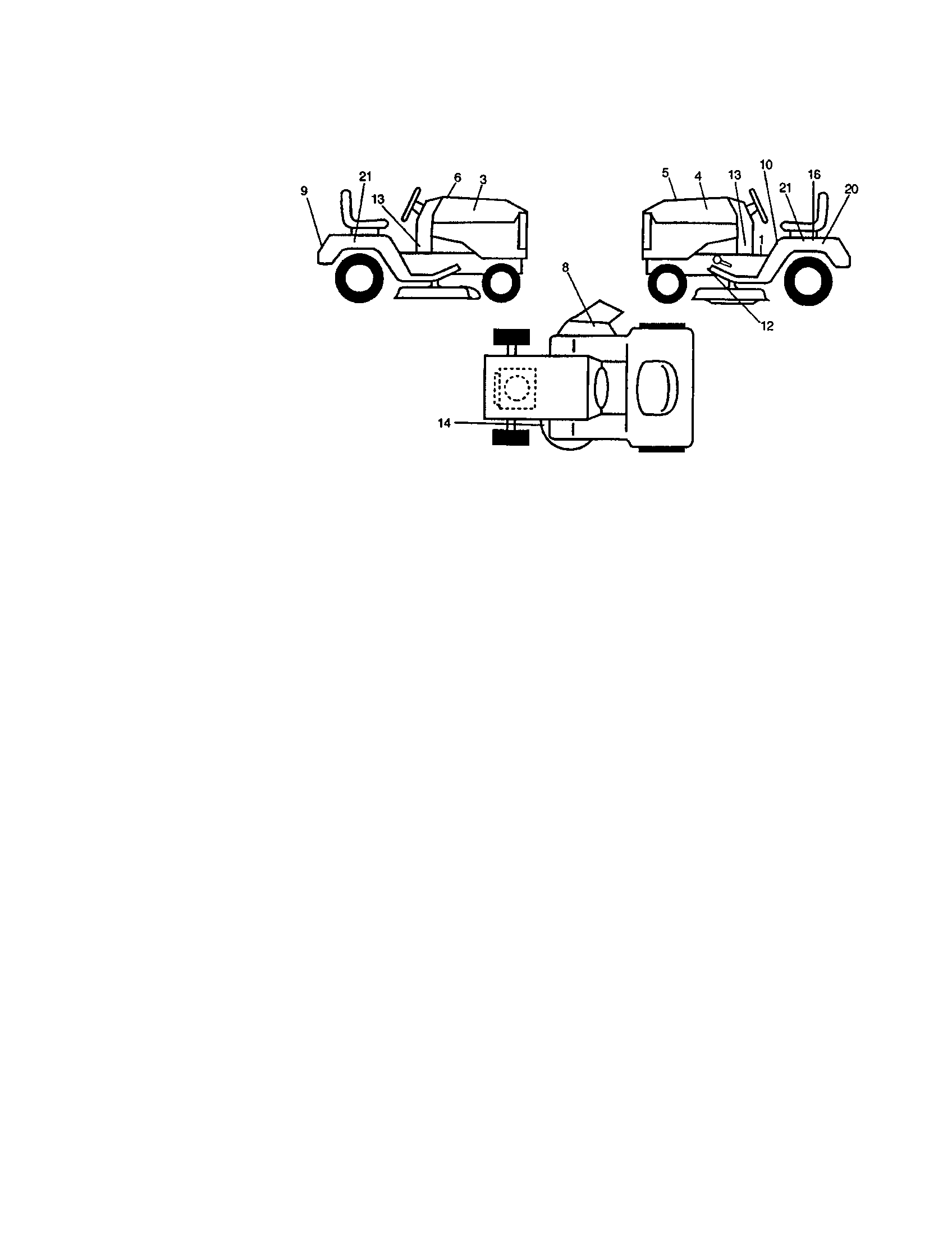 Decals Diagram and Parts List for 917271065  Craftsman Lawn Tractor
