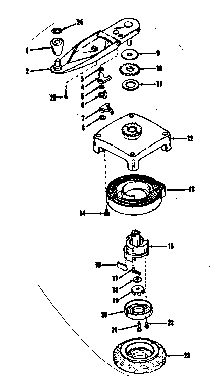 Self Starter No. 30528 Diagram and Parts List for 143102161  Craftsman Engine