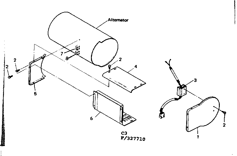 Sheet Metal & Regulator Diagram and Parts List for 580327710  Craftsman Engine