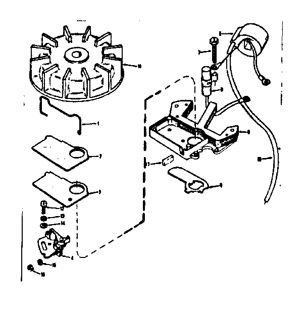 Magneto Diagram and Parts List for 91760057  Craftsman Chainsaw