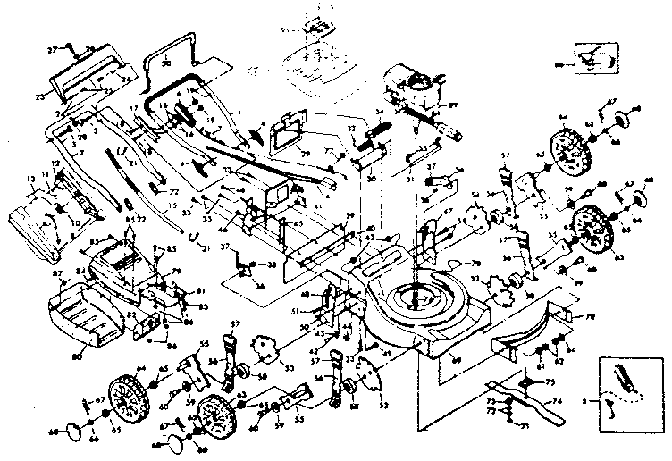 Replacement Parts Diagram and Parts List for 917384120  Craftsman Lawn Mower