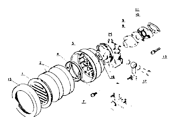 Air Cleaner Diagram and Parts List for PB-202  Craftsman Leaf Blower / Vacuum