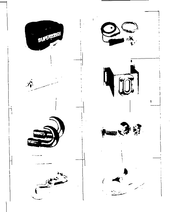 Accessories Diagram and Parts List for 61905  Craftsman Hoist & Winch