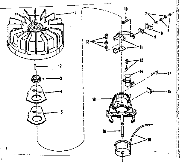 Magneto No. 27517 Diagram and Parts List for 14360327  Craftsman Engine