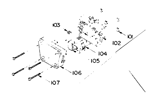 Switch Assembly Diagram and Parts List for 501563-1  Craftsman Power Motor