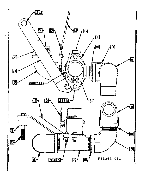 Choke Assembly Diagram and Parts List for 58031263  Craftsman Engine