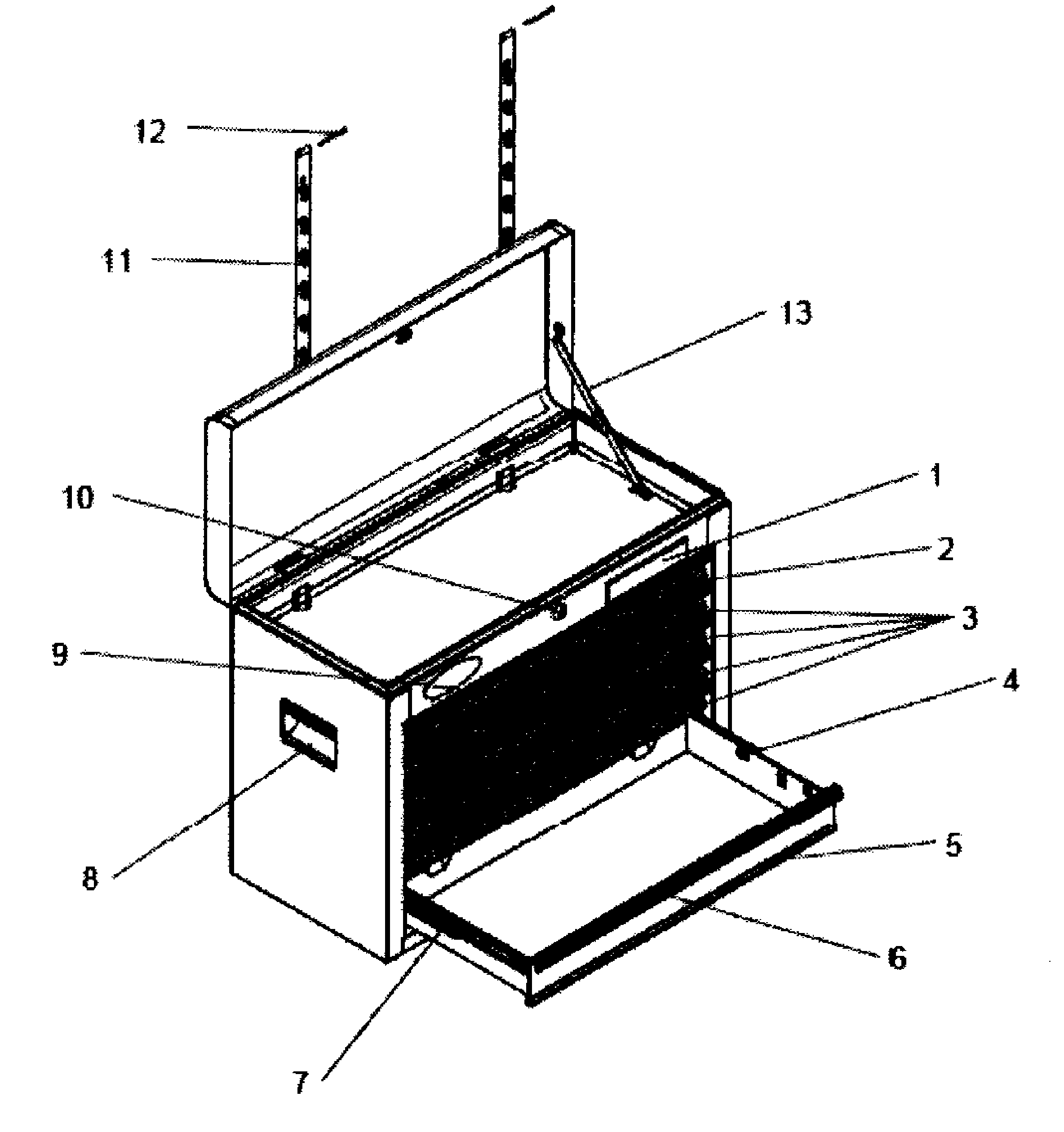 Tool Chest Diagram and Parts List for 706136210  Craftsman Tool Stand & Cart