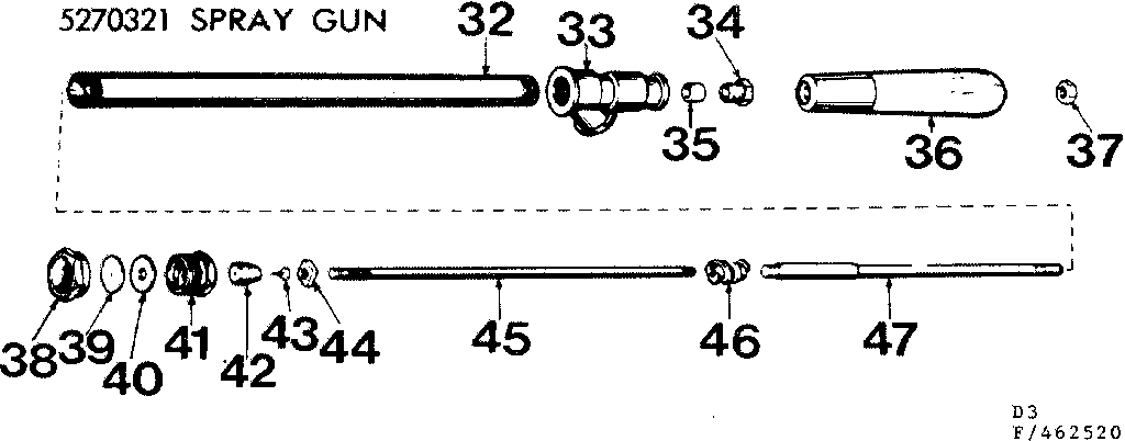Spray Gun Diagram and Parts List for 471462520  Craftsman Pressure Washer